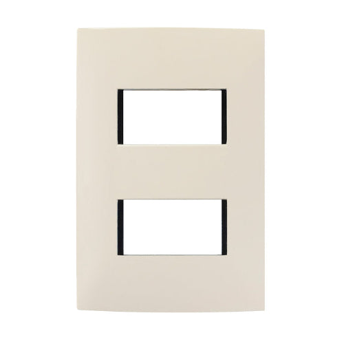 LEVITON CIEN PLACA DE 2 UNIDADES MARFIL 001-PLA02-00M