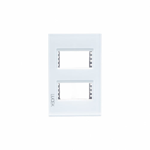 LUCEK CRIS PLACA 2MOD BLANCO BLANCO