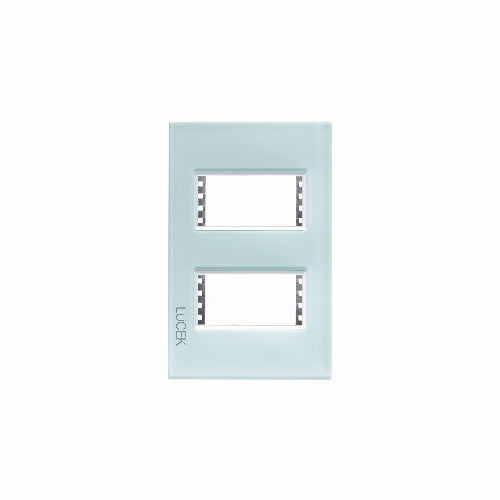 LUCEK CRIS PLACA 2 MOD CRISTAL BLANCO AQUA