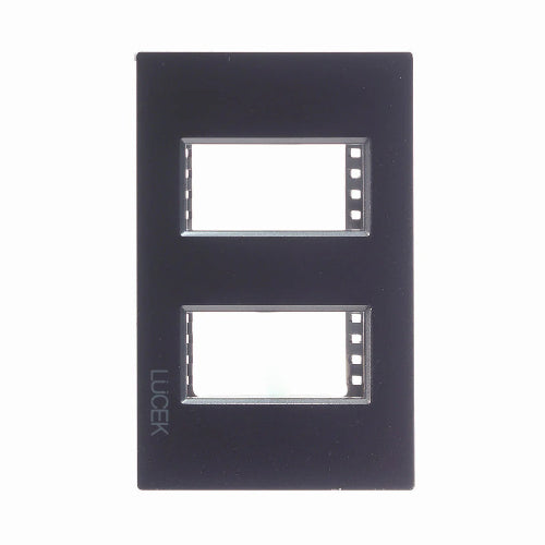 LUCEK COL PLACA 2MOD MADERA NOGAL