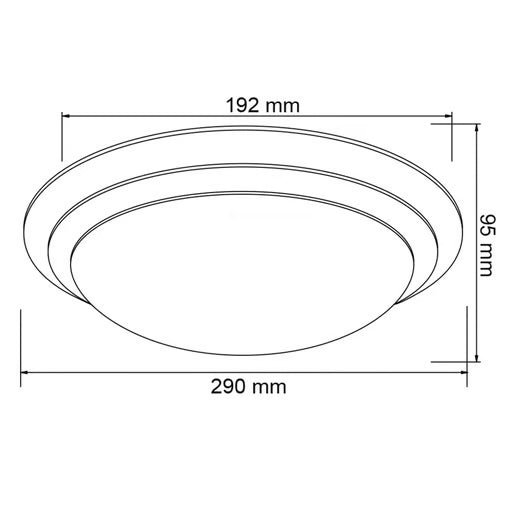 TECNOLITE CEILING IRLANDA SATIN E26 29CM