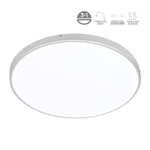 TECNOLITE INTERIOR PLAFONES LED 12W3000K IBIZA I PTLLED-01RD/12W/30