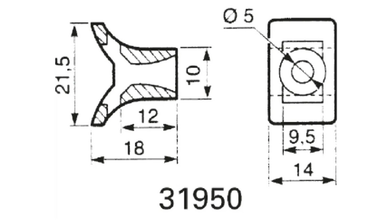 LEGRAND BASE P/ATORNILLAR P/COLLARINES DE ANCHO DE