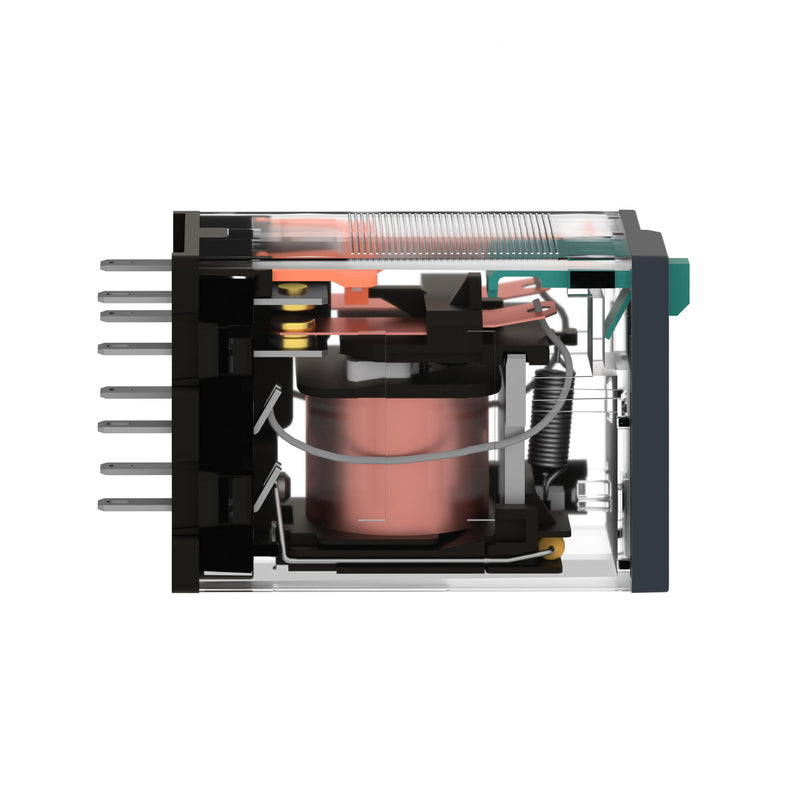 TELEMEC MINIATURE RELAY 2 CO WITH LED120 V AC