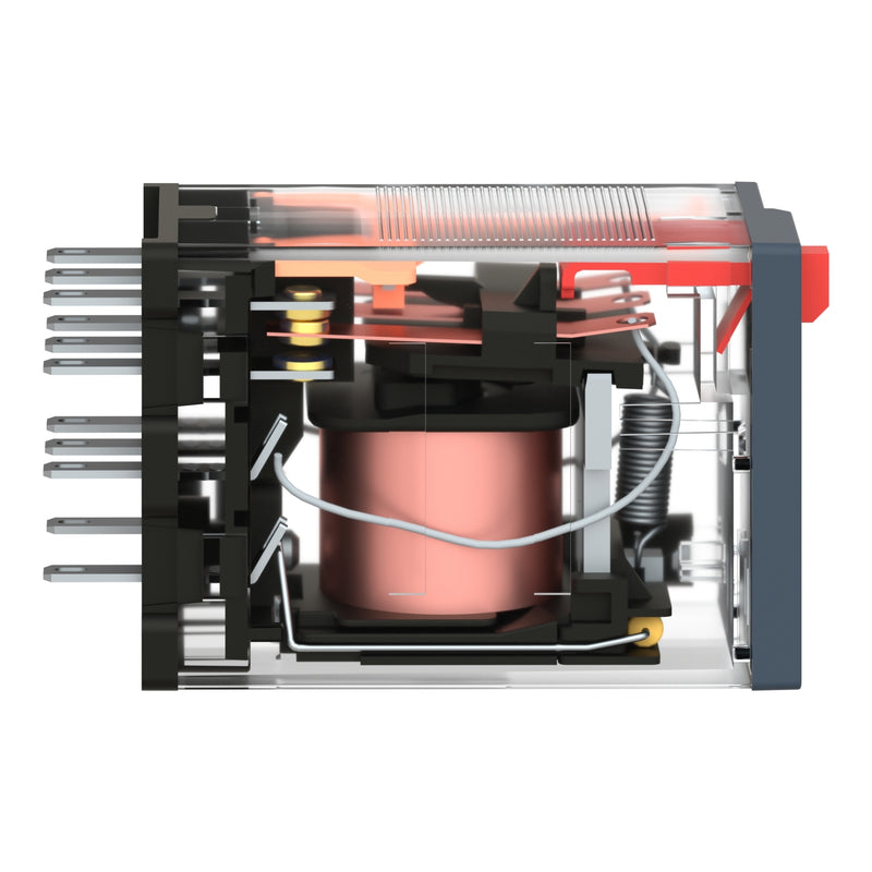 TELEMEC MINIATURE RELAY 4 CO WITH LED120 V AC