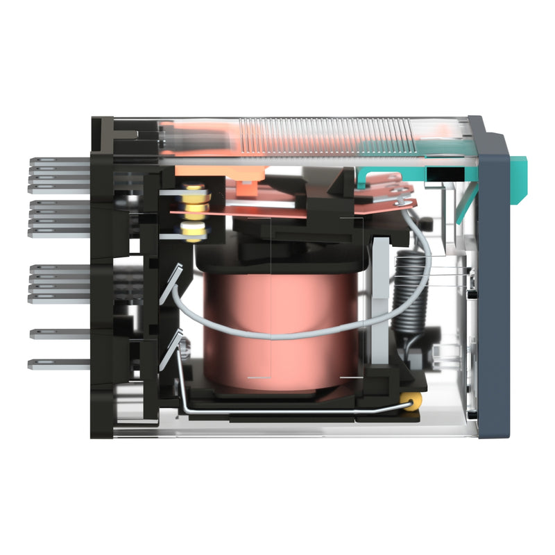 TELEMEC MINIATURE RELAY 4 CO WITH LED24 V DC