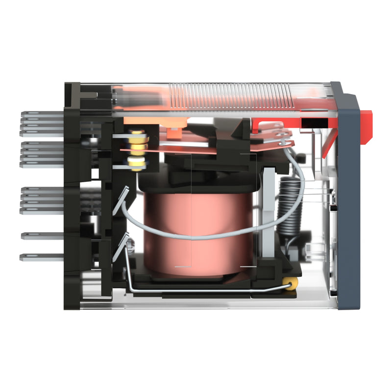 TELEMEC MINIATURE RELAY 4 CO WITH LED24 V AC