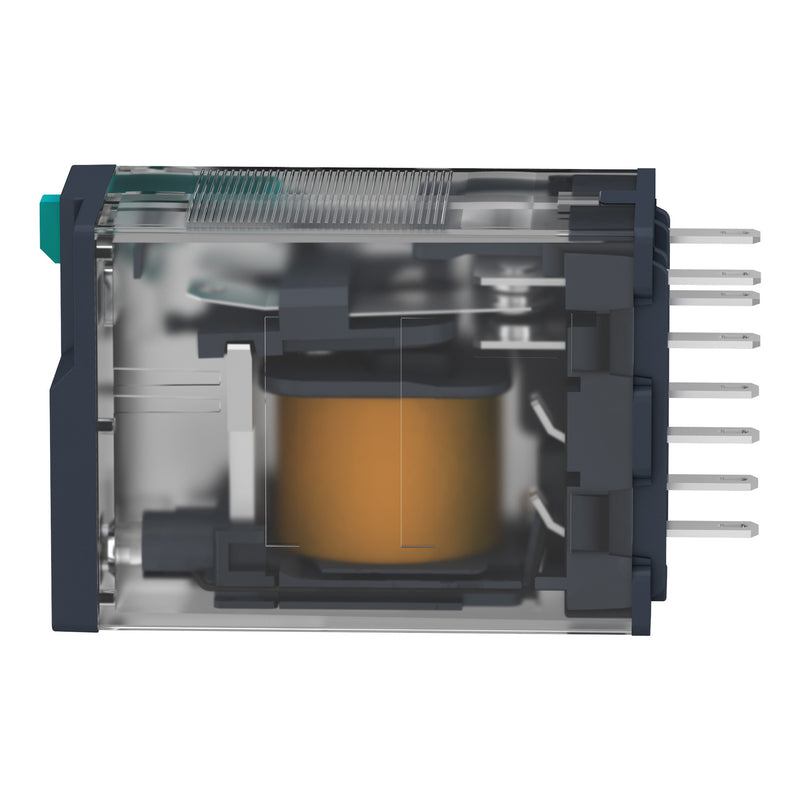 TELEMEC MINIATURE RELAY 2 CO WITH LED24 V DC