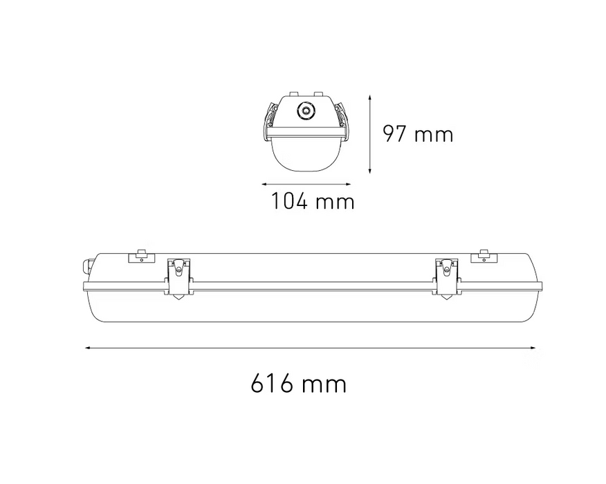MAGG GAMMA LED 600 15W 100-240V 60K GR C/SENSOR DE MOV.