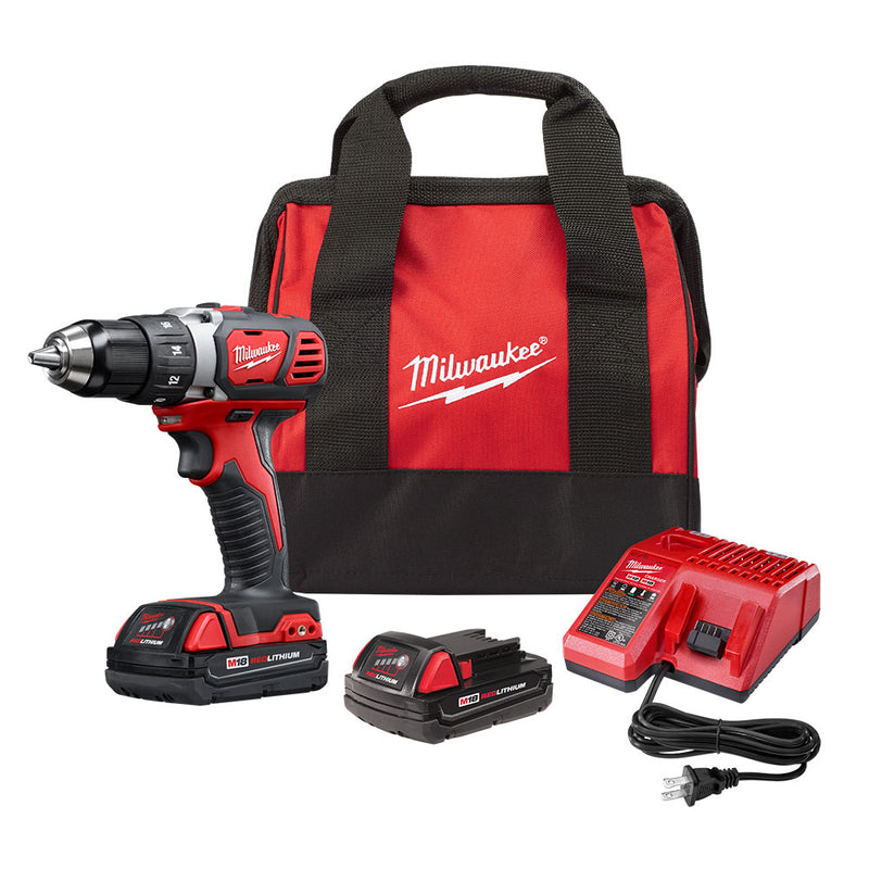 MILWAUKEE KIT INALAMBRICO DE 1 HERRAMIENTA TALADRO DE 1/2'' M18