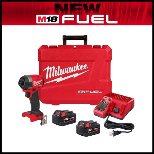 MILWAUKEE DESATORNILLADOR DE IMPACTO KIT M18 FUEL DE 1/4