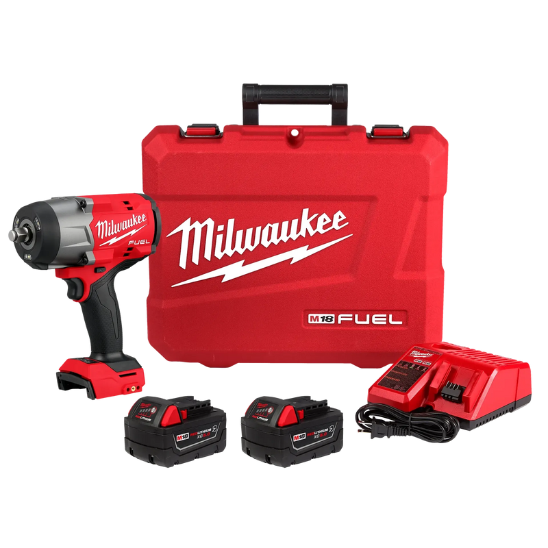 MILWAUKEE M18 FUEL 1/2" LLAVE DE IMPACT ALTO PAR C/KIT DE ANILLOS