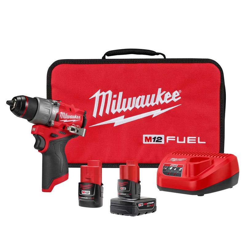 MILWAUKEE KIT DE MARTILLO PERFORADOR M12 DE 1/2"