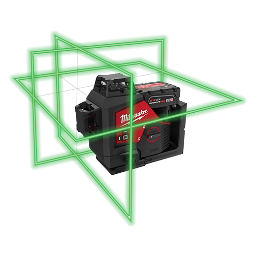 MILWAUKEE LASER VERDE DE 3 PLANOS 360 M12-KIT