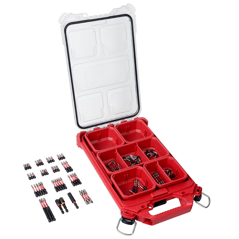 MILWAUKEE JUEGO DE 10 PUNTAS PUNTAS + ORGANIZADOR SHOCKWAVE