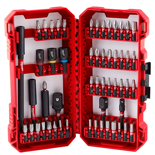 MILWAUKEE SET DE PUNTAS DE IMPACTO SHOCKWAVE DE 55 PIEZAS