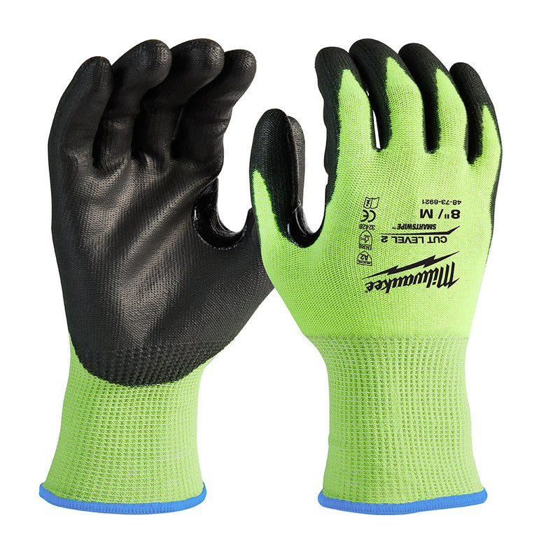 MILWAUKEE GUANTES ANTICORTE NIVEL 2 C/REFLEJANTE M