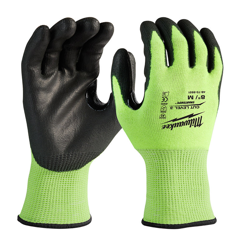 MILWAUKEE GUANTES ANTICORTE NIVEL 3 C/REFLEJANTE M