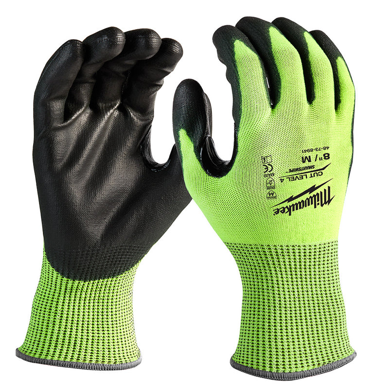 MILWAUKEE GUANTES ANTICORTE NIVEL 4 C/REFLEJANTE M