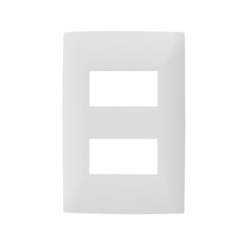 LEVITON CIEN PLACA DE 2 UNIDADES BLANCA