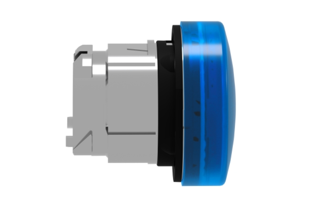 TELEMEC CABEZA LAMPARA AZUL LED METAL