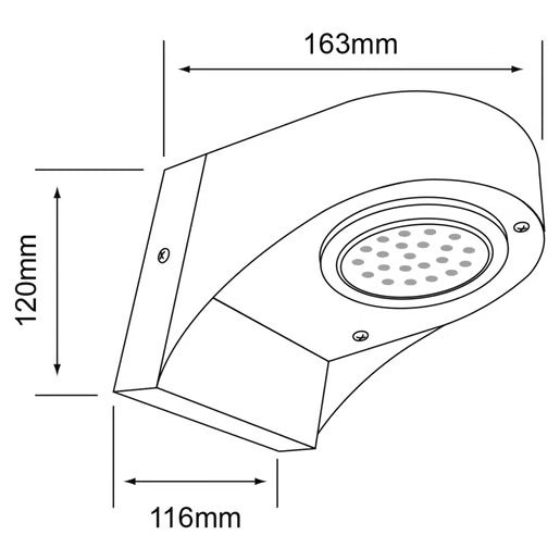 TECNOLITE EXTERIOR MUROS LED 3W4000KGX53 VALETA SLLED-11