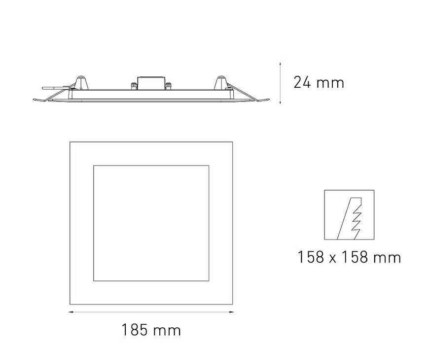 MAGG SQ 13 FLAT 100-240V 40K BC