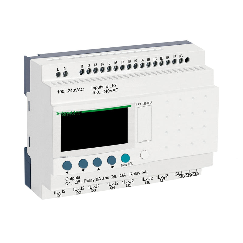 TELEMEC ZELIO 100-240VAC 16DI / 10 RO CON PANTALLA