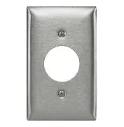 HUBBELL PLACA REDONDA ACERO INOX