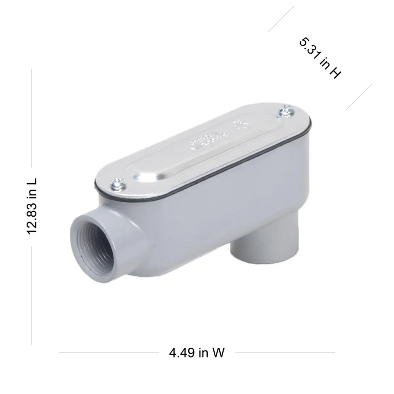 HUBBELL CONDULET LB CON TAPA Y EMAPQUE 63mm ( 2 1/2 ")