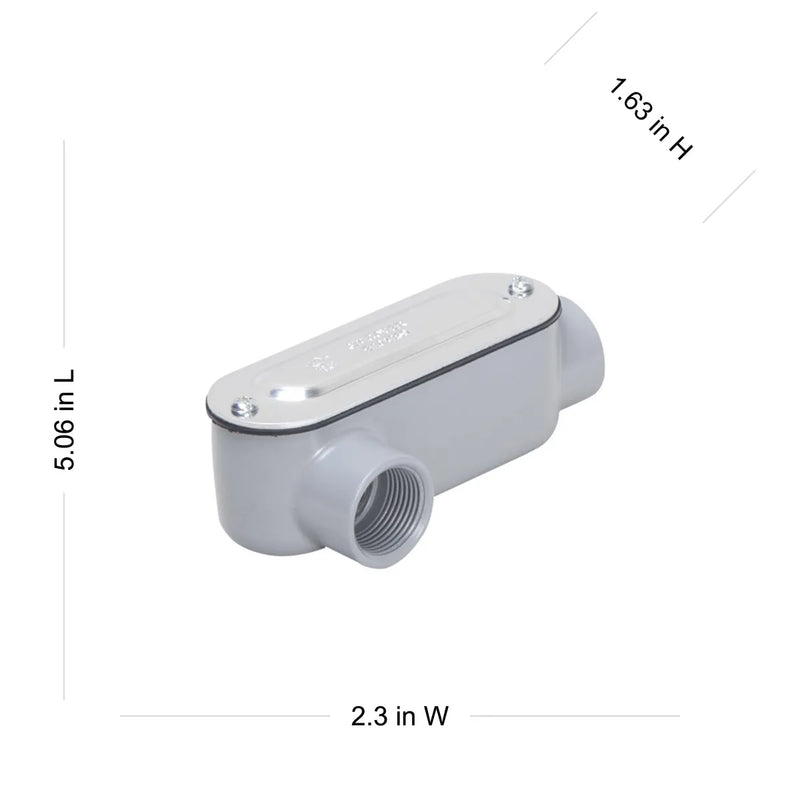 HUBBELL CONDULET LR CON TAPA Y EMPAQUE 19mm ( 3/4")