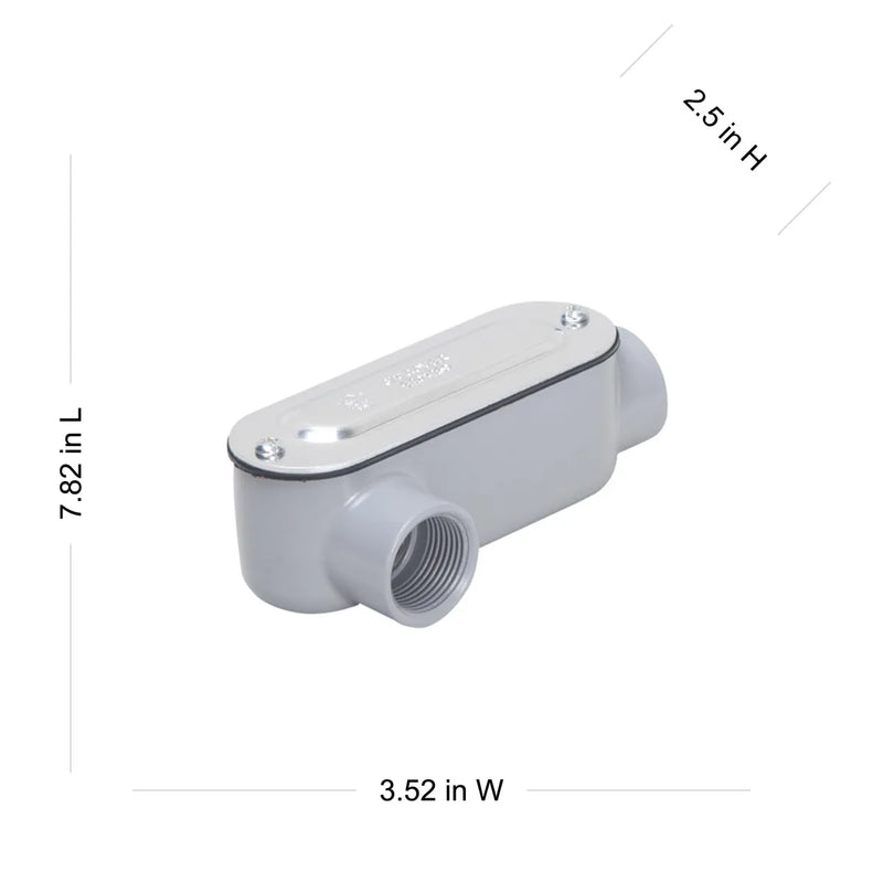 HUBBELL CONDULET LR CON TAPA Y EMPAQUE 38mm ( 1 1/2")