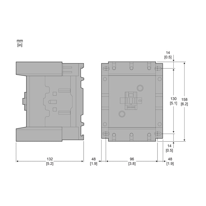 TELEMEC CONTACTOR MAGNETICO 3P 115A 1NA-1NC 120VAC
