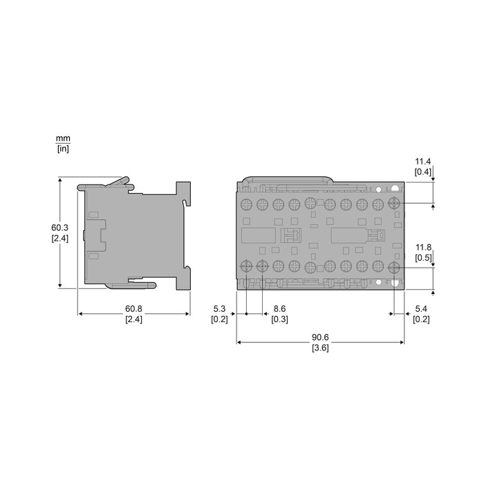 TELEMEC MINICONTACTOR K REV 3P 12A 1NA+0NC 110 VCA