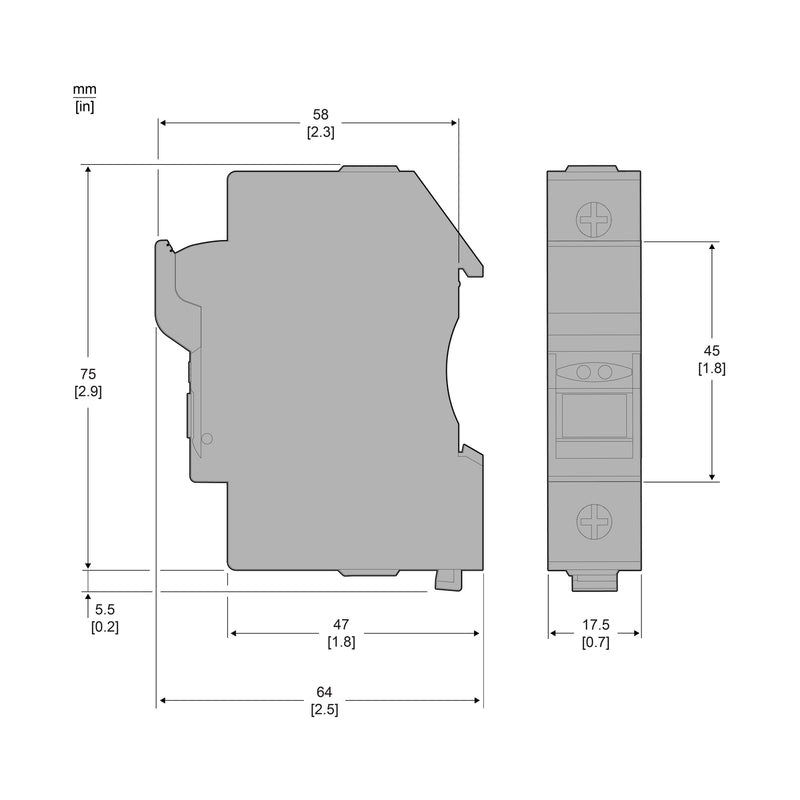 TELEMEC PORTAFUSIBLE 1 POLO 32