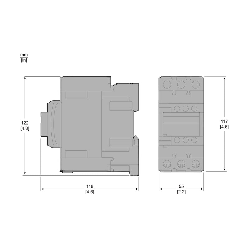 TELEMEC CONTACTOR TESYS 40AMP BOB 120VAC