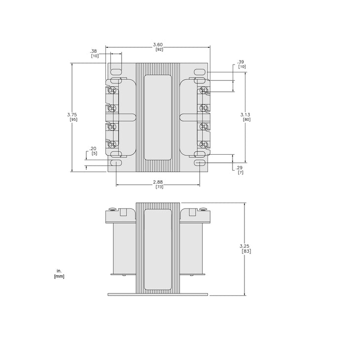TRANSF. T/SECO MONOF.DE 150 VA