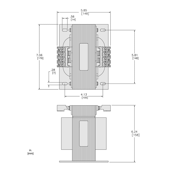 TRANSFORMADOR DE CONTROL 1500VA PRIM240/480V S/120V