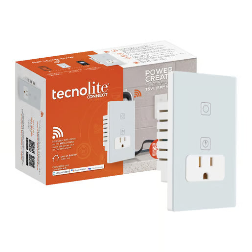 TECNOLITE SWITCH SMART 1C + SMART PLUG 16A BCO