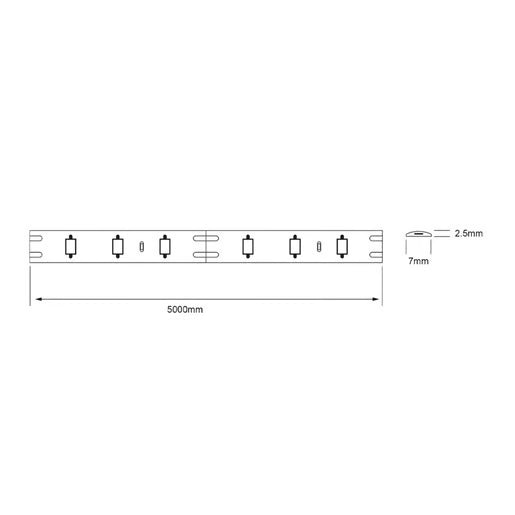 TECNOLITE TIRA INT LED 12W 100-240V 800LM 3000K BCO