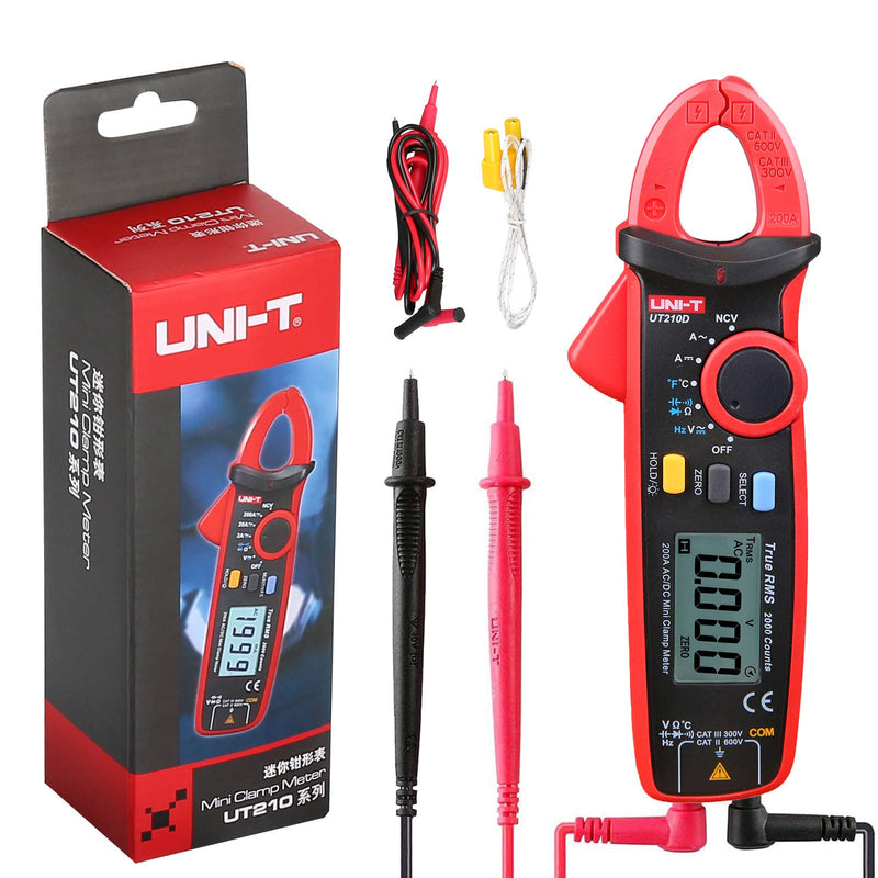 UNI-T MINI PINZA AMPERIMETRICA -40-1000 60MF 200A 600VAC