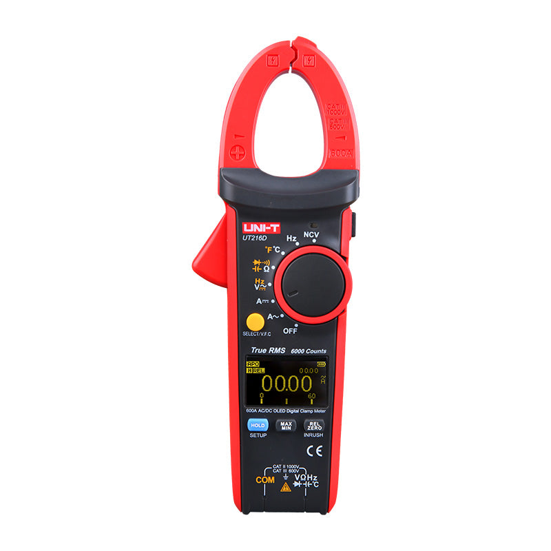 UNI-T PINZA AMPERIMETRICA RMS 600A AC/DC 750VAC/1000VDC CAT II