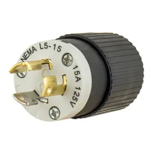 BRYANT LKG PLUG 15A 125V L5-15P B/W 4721NP