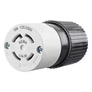 HUBBELL/BRYANT LKG CONN 30A 125/250V L14-30R B/W 71430NC