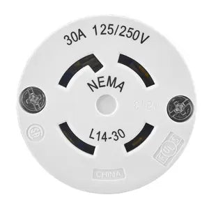 HUBBELL/BRYANT LKG CONN 30A 125/250V L14-30R B/W 71430NC