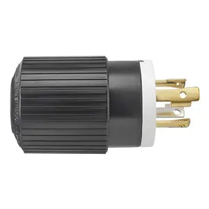 HUBBELL/BRYANT LKG PLUG 30A 125/250V L14-30P B/W 71430NP