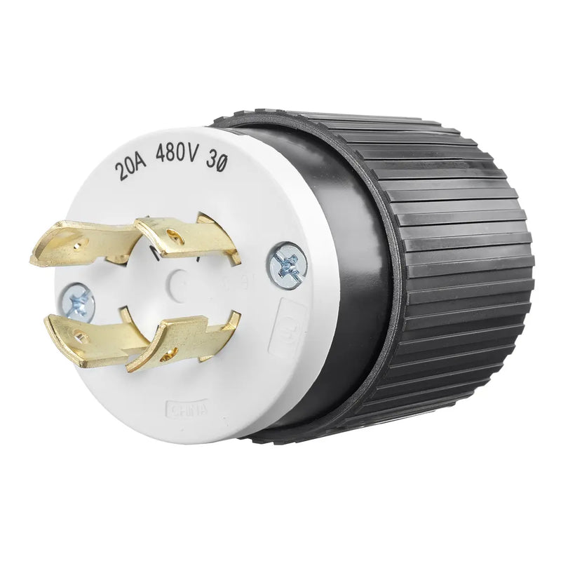 BRYANT LKG PLUG 20A 3PH 480V L16-20P B/W 71620NP