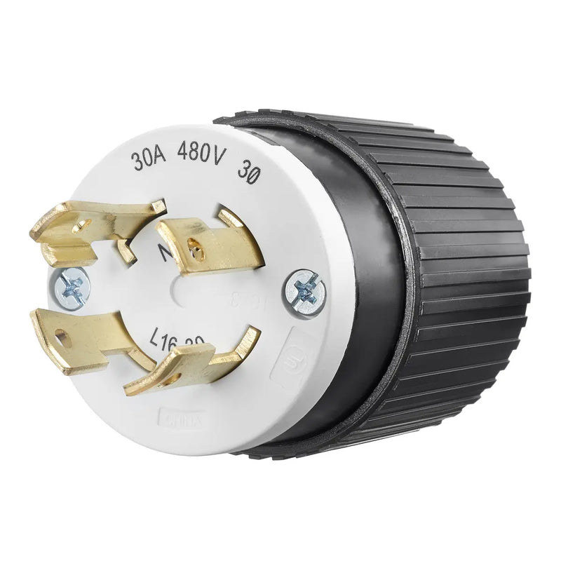 BRYANT LKG PLUG 30A 3PH 480V L16-30P B/W 71630NP
