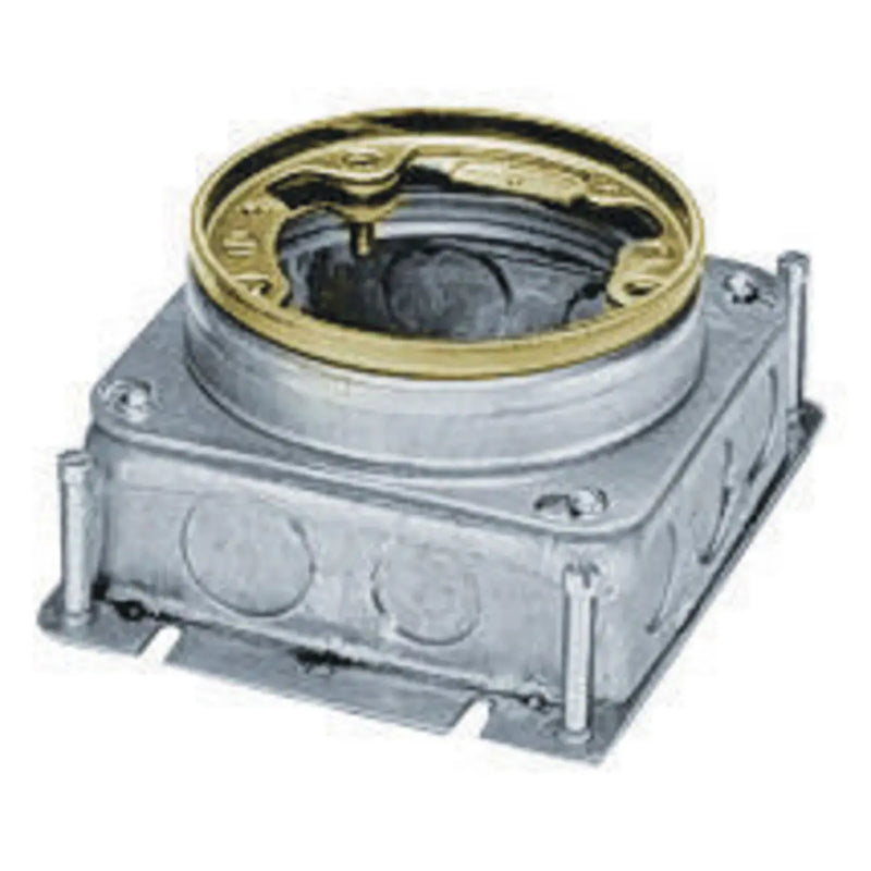 HUBBELL CAJA PISO REDONDA LAMINA CORTA