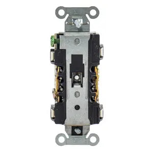 HUBBELL RCEPT. DUPLEX SB COM GRD 15A 125V B/S IV